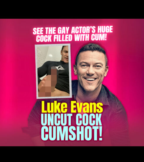 Luke Evans Uncut Cock Cumshot