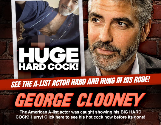 george clooney dick cock penis naked nude